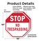 Signmission Stop No Trespassing, 10 inch X 10 inch, Plastic Sign, 2PK OC-P-2PACK-10-265 - alternate 2