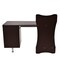 Homeroots 51" Chocolate Wood and Stainless Steel Computer Desk 723742 - alternate 4