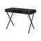 Homeroots 42" Black and White and Black Computer Desk With Two Drawers 489879 - alternate 2