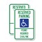 Signmission Reserved Parking Permit Required $100 Fine, 18'' X 24'' 2 Signs, Heavy Gauge Aluminum, 2PK A-1824-2PACK-23060 - alternate 1