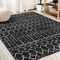 Jonathan Y Moroccan HYPE Boho Vintage Diamond Black/Ivory 8 ft. x 10 ft. Area Rug MOH101D-8 - alternate 3