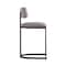 Manhattan Comfort Juno Metal Vegan Leather Counter Stool in Taupe CS1640-2 - alternate 3