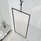 Anzzi Welle 74x34in Framed Fixed Shower Screen Door, Matte Black with 5/16in 8mm Tempered Fluted Glass SD-AZ22-01MB-FL - alternate 3