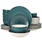Elama Gia 24 Piece Round Stoneware Dinnerware Set in Dark Green EL-GIA24DG - alternate 1