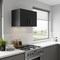 Homeroots 28" Black Wall mounted Accent Cabinet With Four Shelves 546370 - alternate 4