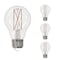 Bulbrite LED Filament 8.5W Dimmable A19 Light Bulbs, Clear Glass, Medium E26 Base, 3000K, 850lu, 4PK 862798 - alternate 1