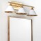 Jonathan Y Yvette 3-Light 25" Metal Vanity Wall Light, White/Gold JYL9014A - alternate 2