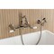 Kingston Brass Two-Handle Wall Mount Bridge Kitchen Faucet with Brass Sprayer, Polished Nickel KS2446PLBS - alternate 3