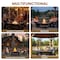 Pure Garden 37-inch Outdoor Fire Pit Table, Black 50-153 - alternate 2