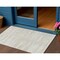 Homeroots 3' X 5' Ivory And Beige Abstract Washable Indoor Outdoor Area Rug 613103 - alternate 1