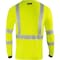 Ironwear Class 3 Hi Vis Two Tone Long Sleeve T-Shirt with Segmented Reflective Tape, Lime, Medium 1841-L-MD - alternate 2