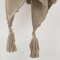 Homeroots 50" X 60" Brown Cotton Woven Geometric Throw Blanket with Tassels 518851 - alternate 3