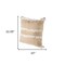 Homeroots 22" Tan And White Geometric Linen Throw Pillow Cover with Fringe 608173 - alternate 3