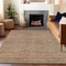 Homeroots 10' X 14' Sage And Gold Striped Washable Indoor Outdoor Area Rug 615637 - alternate 2