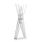 Homeroots 65" Silver And White Metal And Marble Six Hook Freestanding Coat Rack 551626 - alternate 2