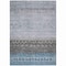Homeroots 9' X 12' Blue Gray And Charcoal Southwestern Washable Indoor Outdoor Area Rug 605131 - alternate 4