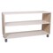 Beleduc By Playwell Palermo 41inx14in 2-Layer Shelf - Double-Sided, Fireproof White/Oak HPL, 32.6inH, Ages 3+ 846027 - alternate 1