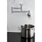 Kingston Brass Wall Mount Pot Filler Faucet with Knurled Handle, Polished Chrome KS8101RKX - alternate 2