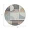 Homeroots 8' Rust Gray And Ivory Round Geometric Washable Indoor Outdoor Area Rug 617994 - alternate 2