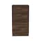 Homeroots 23" Dark Brown Two Drawer Standard Chest 478398 - alternate 1