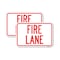 Signmission Fire Lane Supplementary, 12'' X 18'' 2 Signs, Heavy Gauge Aluminum, 2PK A-1218-2PACK-23991 - alternate 1