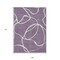 Homeroots 9' X 12' Purple And Ivory Abstract Washable Indoor Outdoor Area Rug 597515 - alternate 3