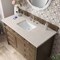 James Martin Vanities Brittany 48" Single Vanity, Saddle Brown, w/ 3 CM Siberian Silestone Top w/FreePower Wireless Charger 650-V48-SBR-FSFR - alternate 3