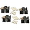 Mytee Products 4 Pcs 1-1/2inx7ft Ladder Rack Ratchet Tie-Down Straps Round Tube Mount w/ Double J Hook, 2PK RS-LR-Roundx2 - alternate 2