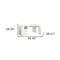 Homeroots 59" White Corner Computer Desk With Two Drawers 249807 - alternate 2