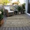 Homeroots 8' X 10' Brown Tan And Black Floral Washable Indoor Outdoor Area Rug 606179 - alternate 2