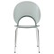 Leisuremod Opulent Plastic Dining Chair in Chrome Metal Legs, Smoke OC20TGR - alternate 4