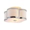 Jonathan Y Quatrefoil 13" Scalloped Shade Metal Classic Glam LED Flush Mount, Chrome JYL9507A - alternate 1