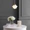 Jonathan Y Kurtz 7.2" Adjustable Drop Metal/Glass LED Pendant, Brass Gold JYL3516A - alternate 2