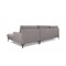 Homeroots Gray 100% Polyester Stationary L Shaped Two Piece Sofa And Chaise 473585 - alternate 1