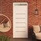 Vdomdoors Front Exterior Prehung Metal-Plastic Door, Manux 8415 White Silk, Top Sidelite Transom, Office Comm MANUX8415EXD-WS-W36xH80+14-LH - alternate 2