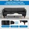 Office Star Products Lounge Seating Sofa, Black Faux Leather SL59403-U65 - alternate 3