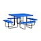 Leisure Craft Square Portable Picnic Table, Blue, 46 in L T46SQP-BLUE - alternate 1