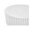 Leisuremod Milena 41 in Round Fluted Fiberstone Coffee Table, 250 lb Capacity, Fully Assembled MCT41W - alternate 3