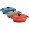 Crock-Pot Crockpot Wexford 3 Piece 6.7oz Stoneware Mini Oval Casserole Set in Assorted Colors 138990.02 - alternate 2