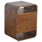 Homeroots 22" Brown Solid Wood Three Drawer Nightstand 651511 - alternate 3