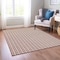 Homeroots 5' X 8' Red And Ivory Geometric Washable Indoor Outdoor Area Rug 614774 - alternate 4