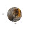 Homeroots 8' Brown And Gray Round Abstract Washable Indoor Outdoor Area Rug 559438 - alternate 3