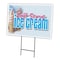 Signmission Soft Serve Ice Cream Yard & Stake outdoor plastic coroplast window, C-1216-DS-Soft Serve Ice Cream C-1216-DS-Soft Serve Ice Cream - alternate 1