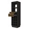 Homeroots 18in Black Bar Cabinet With Two Drawers 479251 - alternate 1