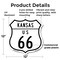 Signmission Kansas Route Marker Shield Sign Us 66, 12 Inch X 12 Inch, Plastic Sign SHI-P-12-384 - alternate 2