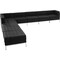 Flash Furniture 9 pcs. Living Room Set, 28-3/4" to 140-1/2" x 27-1/2", Upholstery Color: Black ZB-IMAG-SECT-SET11-GG - alternate 1