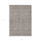 Homeroots 3' X 5' Taupe And Beige Geometric Washable Indoor Outdoor Area Rug 596213 - alternate 2