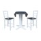 Whitewood Industries Extension Dining Tables, 45 in L, 38 in H, Parawood, 3 Piece K05-42DPT-23-S402-2 - alternate 2