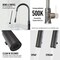 Vigo Bristol Single Handle Pull-Down Sprayer Kitchen Faucet in Matte Black VG02033MB - alternate 3