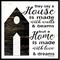 Homeroots Set Of Two House or Blessing Black Framed Print Wall Art, 2PK 406056 - alternate 2